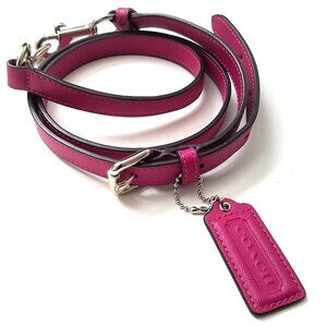 Coach Fushia Magenta Saffiano Leather Shoulder Strap